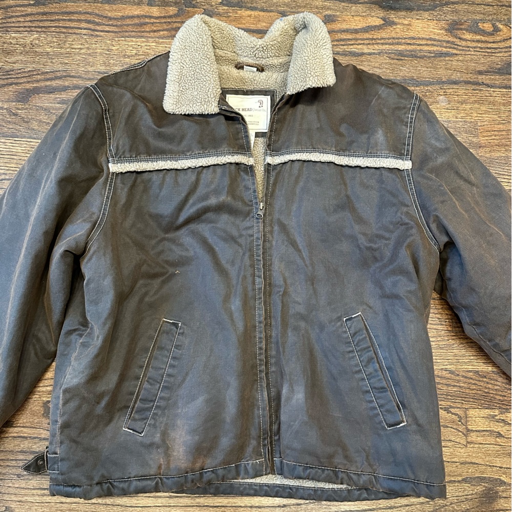 Faux Leather Shearling Jacket